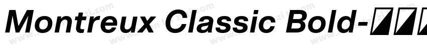 Montreux Classic Bold字体转换